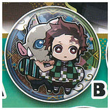 Kimetsu no Yaiba Charabanchoukou Can Badge Part.5 [2.B Tanjirou Kamado & Inosuke Hashibira]