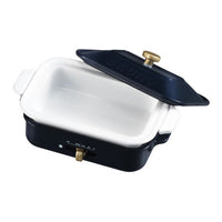 BRUNO Miniature Collection Part.2 [3.Compact hot plate [NAVY] (ceramic coated pot)]