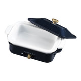 BRUNO Miniature Collection Part.2 [3.Compact hot plate [NAVY] (ceramic coated pot)]