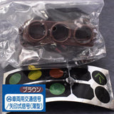 1/24 scale THE road sign route Part.4 [14.Vehicle traffic signal (thin) / arrow type signal (thin) Brown]