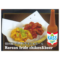 Korean food display figure [4.Korean fried chicken & beer]