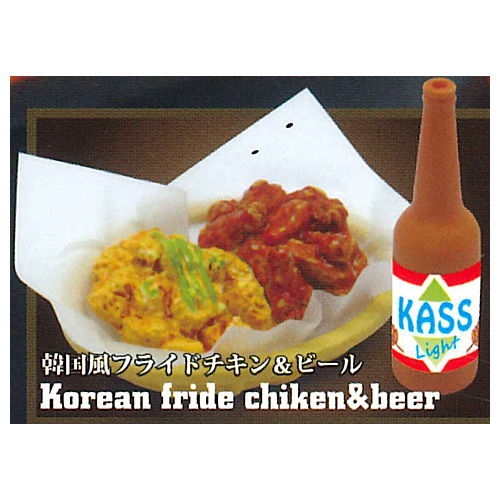 Korean food display figure [4.Korean fried chicken & beer]