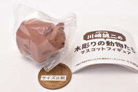 Wood carving artist Seiji Kawasaki Wood Carving Animals Mascot Figure [1.Brown bear]