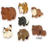 Wood carving artist Seiji Kawasaki Wood Carving Animals Mascot Figure [All 7 type set(Full Complete)]