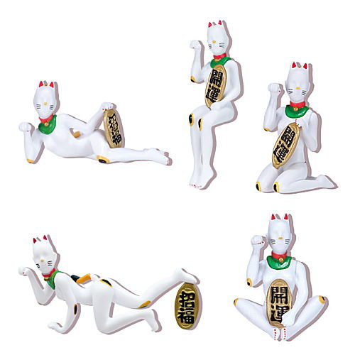 Mannequin cat mascot figure [Normal 5 type set(Secret is NOT including)]