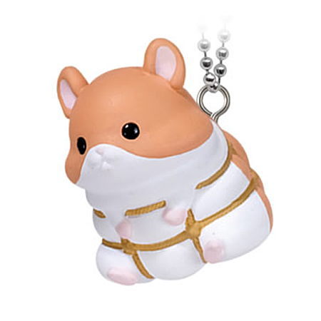 Bonless hamster mascot ball chain [1.Golden]