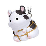 Bonless hamster mascot ball chain [3.Golden Dominant spot]