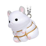 Bonless hamster mascot ball chain [6.Jungarian Snow White]