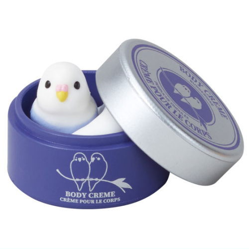 Living with parakeets Good night together [2.Body cream and parakeet (white x light purple)]