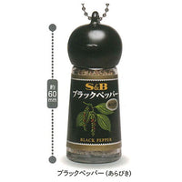 S & B Foods Co., Ltd. SPICE & HERB Miniature Key Chain [1.Black pepper (Arabiki)]