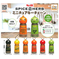 S & B Foods Co., Ltd. SPICE & HERB Miniature Key Chain [All 6 type set (Full Complete)]
