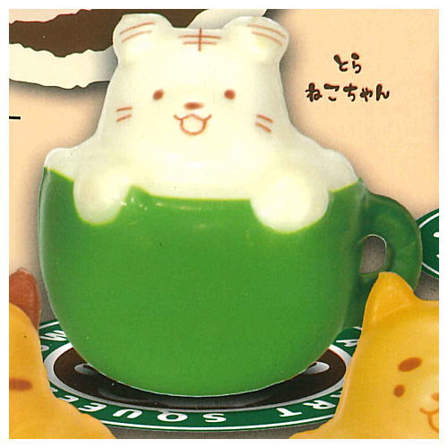 Fuwa Moko Latte Art Squeeze [4.Tabby cat]