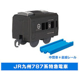 Capsule Plarail Gurutto Tropical! Train journey [2.JR Kyushu 787 Series Limited Express Train (Intermediate vehicle) + Straight rail]