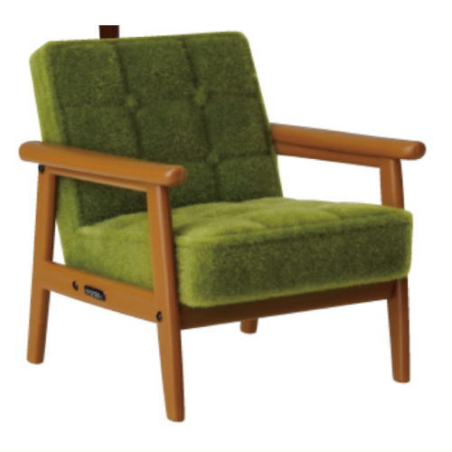 Karimoku 60 Miniature Furniture COLOR CHANGE ver. [2.K chair 1 seater (moquette green)]