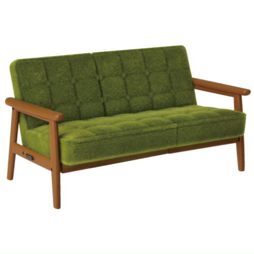 Karimoku 60 Miniature Furniture COLOR CHANGE ver. [4.K chair 2 seater (moquette green)]