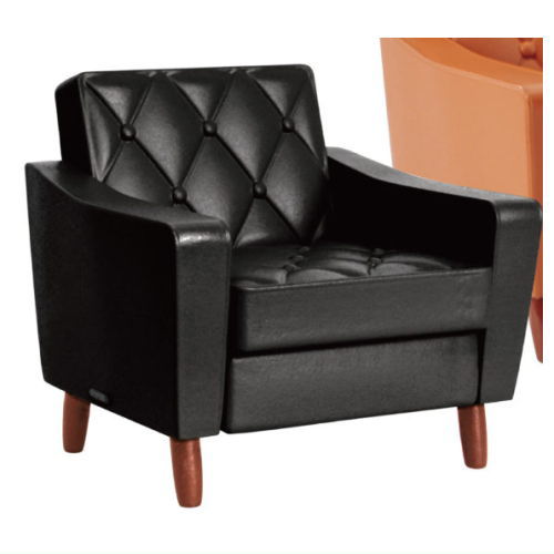Karimoku 60 Miniature Furniture COLOR CHANGE ver. [5.Lobby chair 1 seater (rstandard black)]