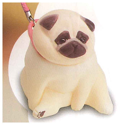 Animal attraction Pug Sanpo [3.Sanpokarakaeritakunai Pug (white)]