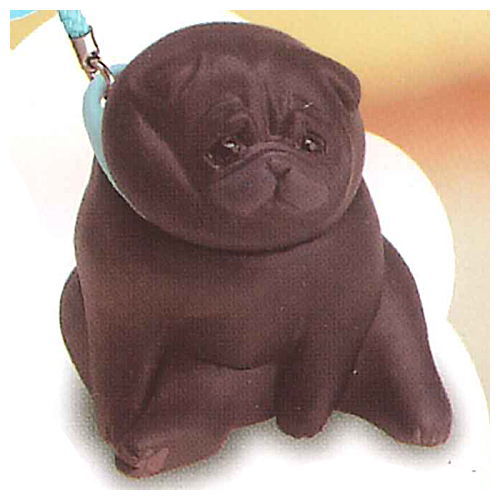 Animal attraction Pug Sanpo [4.Sanpokarakaeritakunai Pug (black)]