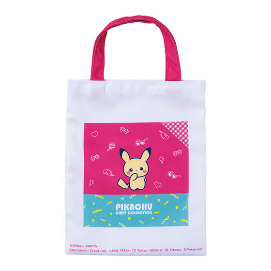 Pokemon PIKACHU GIRLY COLLECTION Tote Bag & Pouch Collection [2.Tote bag B]