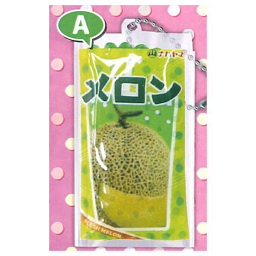 Nostalgic powdered juice Water beads mascot Ball chain [1.Melon]