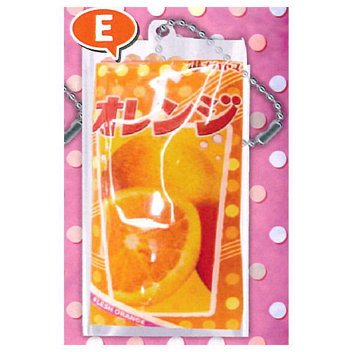 Nostalgic powdered juice Water beads mascot Ball chain [5.Orange]