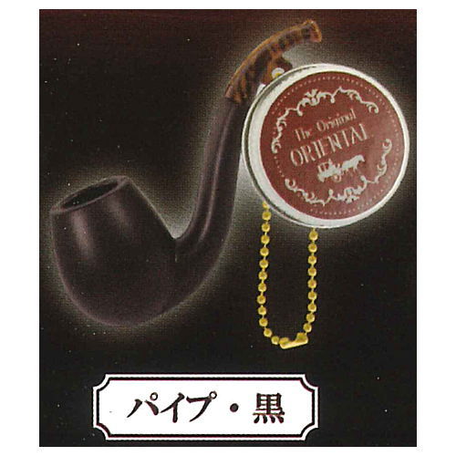 Pipe & Kiseru Mascot Ball chain Part.4 [2.Pipe (black)]