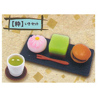 With tea! Japanese sweets cafe mascot [2.Iki set]