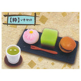 With tea! Japanese sweets cafe mascot [2.Iki set]