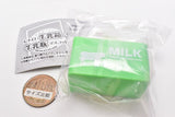 Retro milk box & milk bottle mascot Part.2 [5.Storage box yellow green]