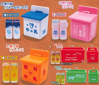 Retro milk box & milk bottle mascot Part.2 [All 5 type set (Full Complete)]