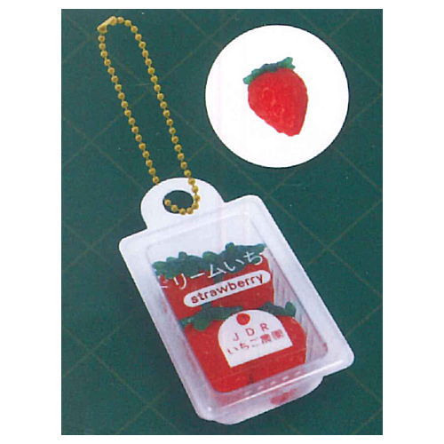Punitto Packed Fruit Mascot Ball Chain Part.6 [1.Strawberry]