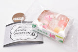 Punitto Packed Fruit Mascot Ball Chain Part.6 [4.Peach (White peach & Yellow peach)]