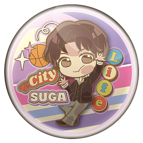 Pita! Deforme TinyTAN Can Badge Dynamite Ver. [3.SUGA]