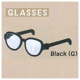 Oshinui sunglasses & glasses [1.GLASSES Black�iG�j]
