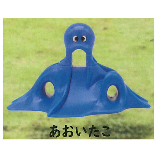Octopus slide miniature figure [4.Blue octopus]