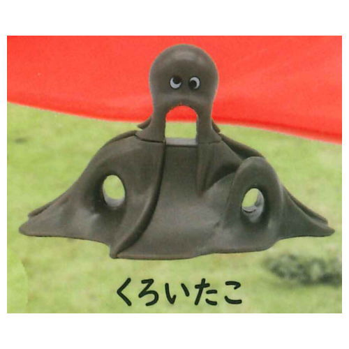 Octopus slide miniature figure [5.Black octopus]