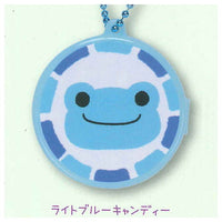 Pickles the Frog Round and cute! Case key chain [1.Light blue candy]