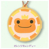 Pickles the Frog Round and cute! Case key chain [2.Orange candy]