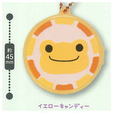 Pickles the Frog Round and cute! Case key chain [3.Yellow candy]