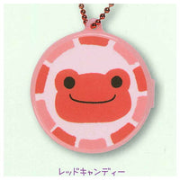 Pickles the Frog Round and cute! Case key chain [4.Red candy]