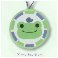 Pickles the Frog Round and cute! Case key chain [6.Green candy]