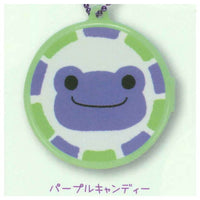 Pickles the Frog Round and cute! Case key chain [7.Purple candy]