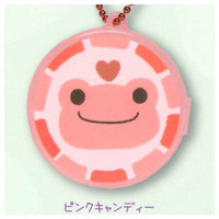 Pickles the Frog Round and cute! Case key chain [8.Pink candy]