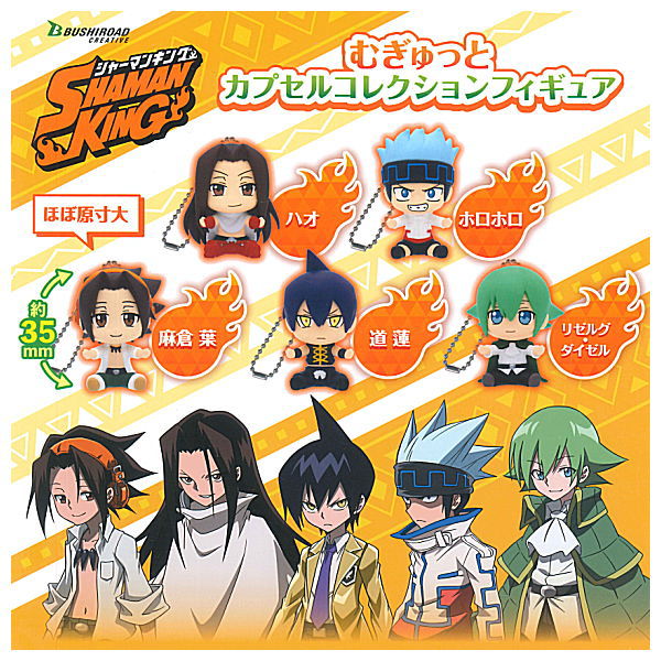 SHAMAN KING Mugyutto Capsule Collection Figure [All 5 type set(Full Complete)]