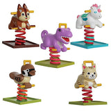 Park YuraYura playground equipment Part.3 [Assorted 5 type set (1.Old squirrel/2.Pegasus/3.Dinosaur (purple)/4.Sparrow/6.‚˂±Cat (chatora))]