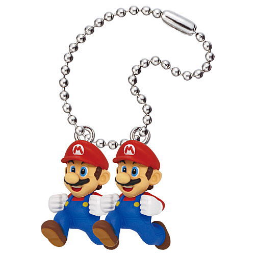 Super Mario 3D World + Fury World Mascot Keychain [6.Double Mario]