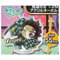 Pita! Deforme Kimetsu no Yaiba 1-2MIX acrylic key chain [1.Tanjirou Kamado]