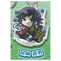 Pita! Deforme Kimetsu no Yaiba 1-2MIX acrylic key chain [3.Giyuu Tomioka]