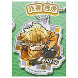 Pita! Deforme Kimetsu no Yaiba 1-2MIX acrylic key chain [6.Zenitsu Agatsuma]