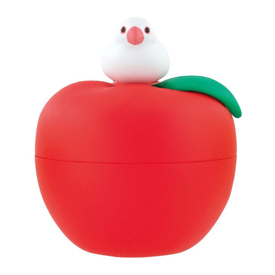 Kotoringo Small bird and apple case [4.Java sparrow & apple (red)]